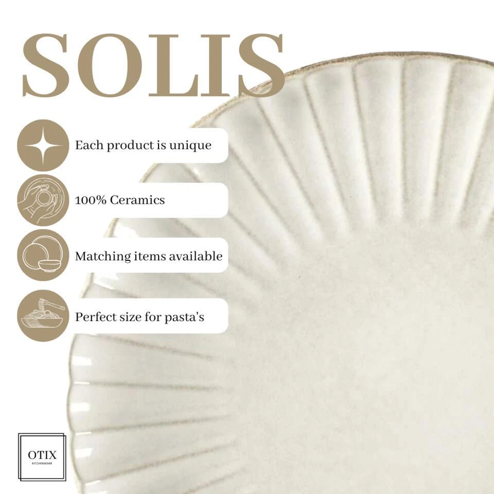 OTIX Dinerborden 12 Delig Solis - Wit 9 OTIX Dinerborden 12 Delig Solis - Wit - Afbeelding 7