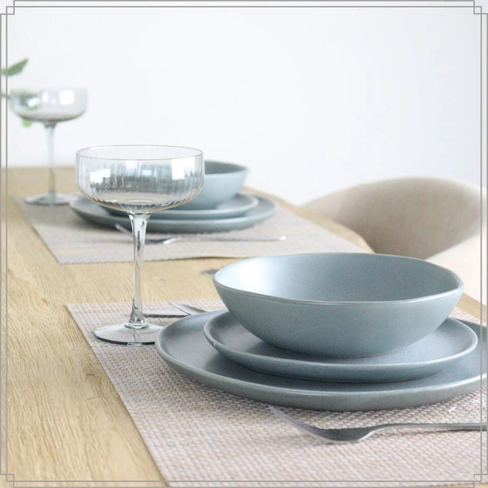 OTIX Soepkommen Zonder Oor Set Van 12 Schaaltjes 500 Ml Blauw 4 OTIX Soepkommen Zonder Oor Set Van 12 Schaaltjes 500 Ml Blauw - Afbeelding 2