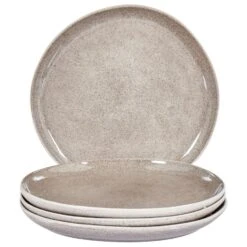 COSTMARY - Dinerborden Set Van 4 - Grijs - Steengoed -Bestekwinkel b5f64e3ad83340ff8c8386e313a586c7