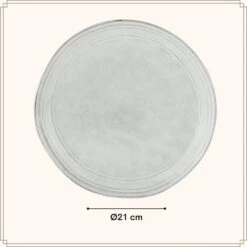 OTIX Dessert Ontbijt Bordenset 6 Persoons Blauw 21cm Keramiek BLUEBELL -Bestekwinkel b600b09176cf4b779f95d0cc00918a78