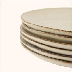 OTIX Dinerborden Bordenset 12 Persoons Beige 27cm Keramiek MAPLE -Bestekwinkel b74e0367c55a4c3989589c9a82b3c314