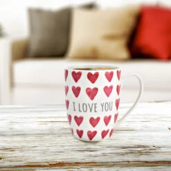 Koffiemok MR Lover Lover - 1x - Keramiek - Wit/rood -Bestekwinkel bcd9b9ec2fd0413bb8e32a3b55e0b966