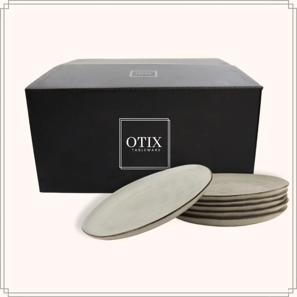 OTIX Diner Bordenset 6 Persoons Beige 26,5cm Keramiek LILY 10 OTIX Diner Bordenset 6 Persoons Beige 26,5cm Keramiek LILY - Afbeelding 8
