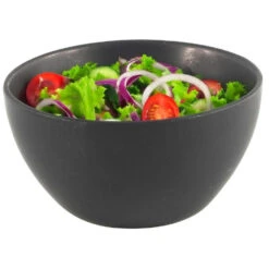 Merkloos Kom - Aardewerk - Zwart - Stapelbaar - D14 X 7.5 Cm - Schaaltje -Bestekwinkel bdc536ffd3394251bbb9a0c6de66598d