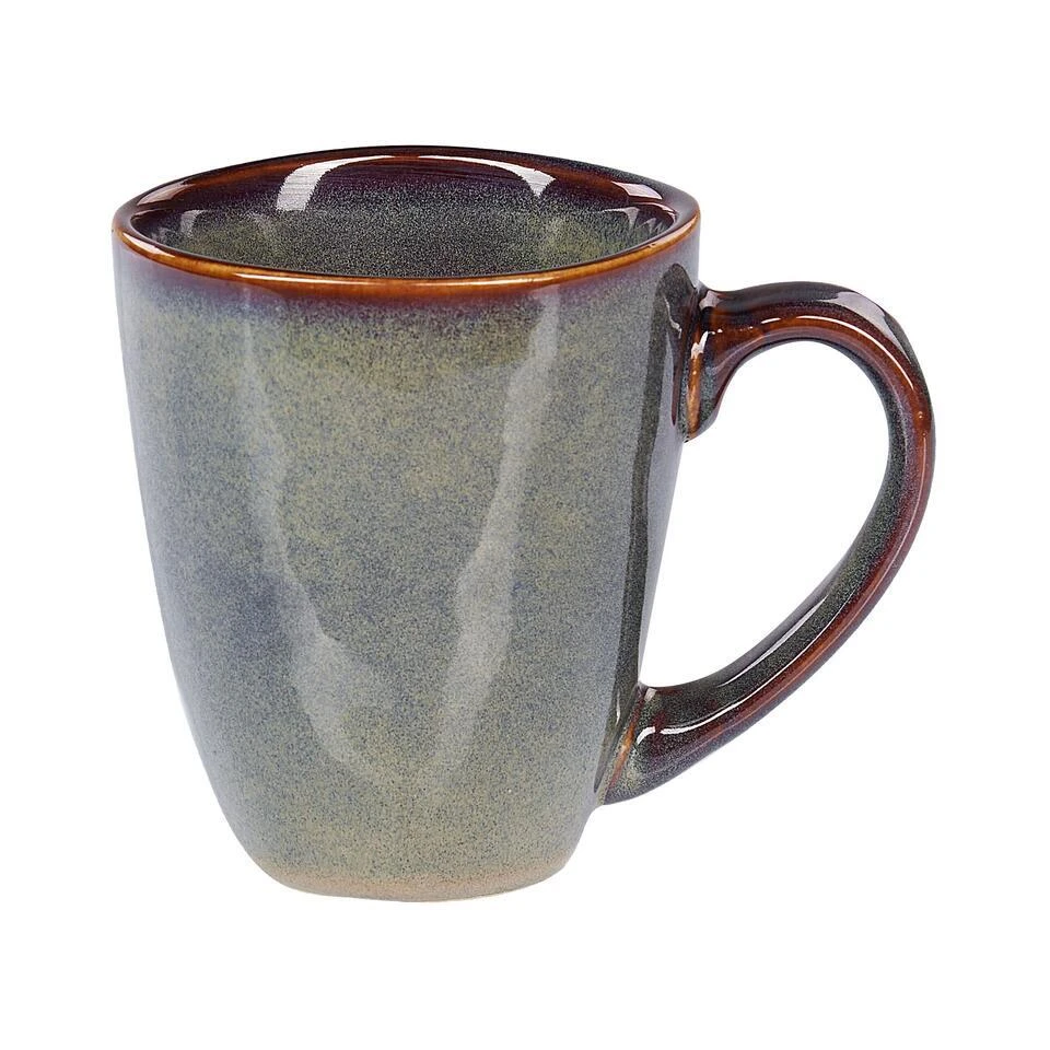 THYME - Serviesset 16 Delig - Donkergroen - Steengoed 7 THYME - Serviesset 16 Delig - Donkergroen - Steengoed - Afbeelding 5