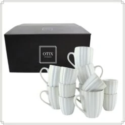 OTIX Koffiekopjes 12 Delig Solis - Wit -Bestekwinkel bfeeeb04cb754c76b92957ab32972612