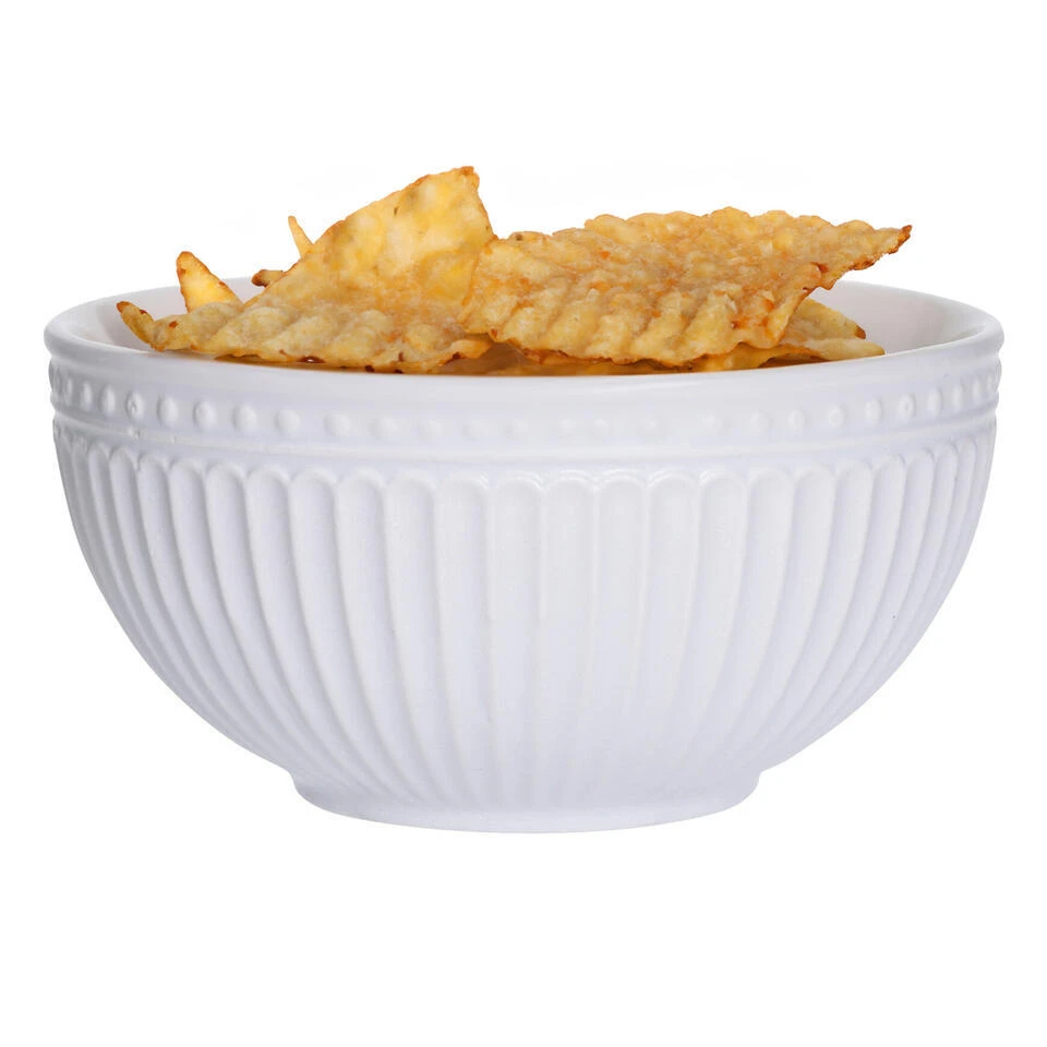 Excellent Houseware Kommen/schaaltjes - D14 X H7 Cm - Ivoor Wit 6 Excellent Houseware Kommen/schaaltjes - D14 X H7 Cm - Ivoor Wit - Afbeelding 4