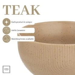 OTIX Soepkommen Zonder Oor Set Van 12 Schaaltjes 600ml Caramel TEAK -Bestekwinkel cb248b5fdee94bbd9e021bbafd1da359