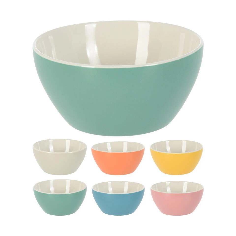 Excellent Houseware Kommen/schaaltjes - D14 X H6.5 Cm - Groen 5 Excellent Houseware Kommen/schaaltjes - D14 X H6.5 Cm - Groen - Afbeelding 3