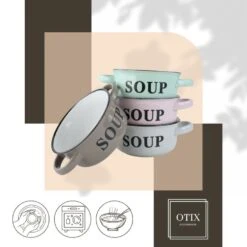 OTIX Soepkommen Met Oor Set Van 4 Schaaltjes 500ml Diverse Kleuren -Bestekwinkel ccd22a58c64742f3ade3be7808548cec