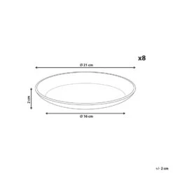 SESAME - Bijzetborden Set Van 8 - Lichtgrijs - Steengoed -Bestekwinkel cd82933fbb8e4482b0bdf143831d821a