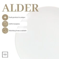 OTIX Dinerborden Bordenset 6 Persoons Wit 26cm Aardewerk ALDER -Bestekwinkel cdb1d85912854a1982d0d836c0bdd110