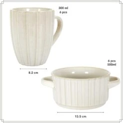 OTIX Serviesset Soepkommen Koffiekopjes Met Zonder Oor 24-delig SOLIS -Bestekwinkel d029035cf3804ec39fabffafadd2802a