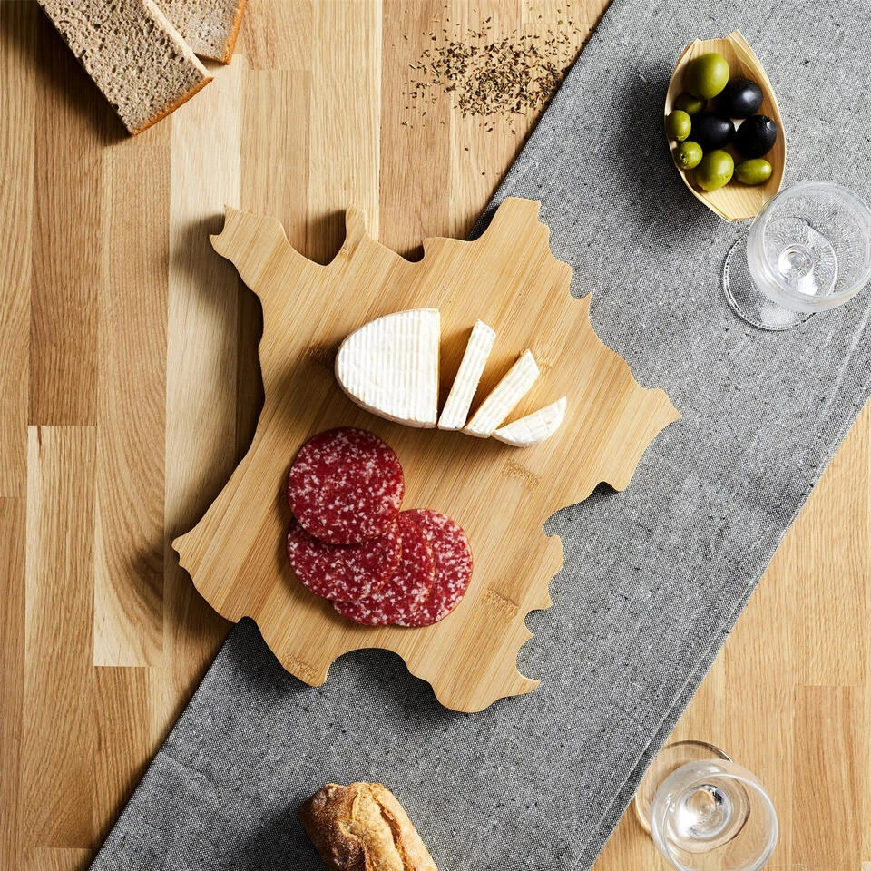 Merkloos Cook Concept Serveerplank France - 30 X 31 Cm - Hout - Plank 5 Merkloos Cook Concept Serveerplank France - 30 X 31 Cm - Hout - Plank - Afbeelding 4