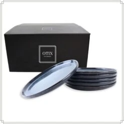 OTIX Dinerborden Bordenset 6 Persoons 26cm Blauw Aardewerk EBONY -Bestekwinkel d3cb198b784a41c499a63600c04ea9a2