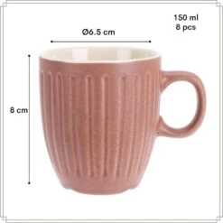 OTIX Koffiekopjes 8 Delig Moss - Multikleur -Bestekwinkel d437223be0f5414cb87e0117dd7d583e