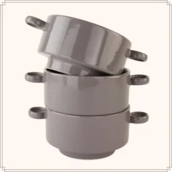 OTIX Soepkommen Met Oor 6 Stuks Grijs Soeptassen 510ml Aardewerk 21 OTIX Soepkommen Met Oor 6 Stuks Grijs Soeptassen 510ml Aardewerk -Bestekwinkel d6a537569c5b4339a4d797a68d1c40ec