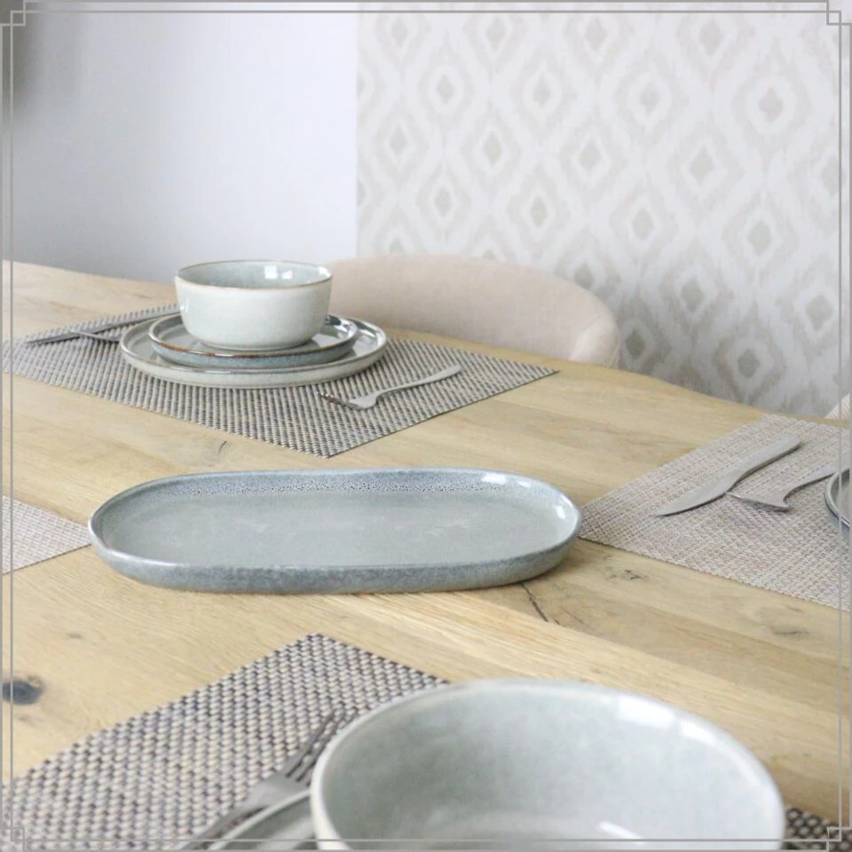 OTIX Serveerschaal Tapas Schaal Ovaal Serveerschotel 31x17 Aardewerk BEECH 5 OTIX Serveerschaal Tapas Schaal Ovaal Serveerschotel 31x17 Aardewerk BEECH - Afbeelding 3