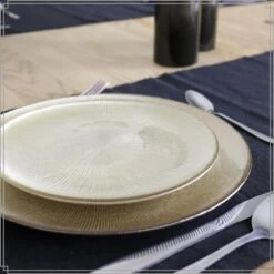 OTIX Dinerborden Bordenset 12 Persoons Goud Onderborden Kerst 27cm -Bestekwinkel e716345b0afe48809a556748c4ed8468