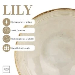 OTIX Serviesset 12 Delig Lily - Beige -Bestekwinkel ed662a770a074536ba09c05f747f6ff9