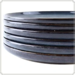 OTIX Dinerborden Bordenset 6 Persoons 26cm Blauw Aardewerk EBONY -Bestekwinkel efabb6014f9d4f3bae37653248cb3095