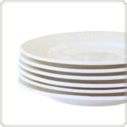 OTIX Koffiekopjes Met Oor En Schotel Set Van 6 200ml Wit Porselein LUNA -Bestekwinkel f2d7419836d14896a0c39fadb94d9500