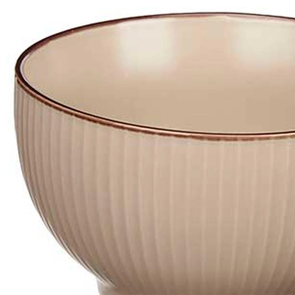 Merkloos Vivalto Schaaltjes/kommetjes - Porselein - Beige - D14 Cm 4 Merkloos Vivalto Schaaltjes/kommetjes - Porselein - Beige - D14 Cm - Afbeelding 2