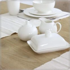 OTIX Serviesset 8-delig Koffiekopjes Met Oor Melk En Suiker Set Wit... -Bestekwinkel fafb9c780fe7404daa2785efbad56eed