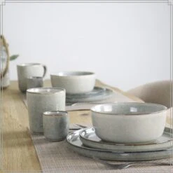 OTIX Soepkommen Zonder Oor Set Van 12 600ml Groen Aardewerk BEECH -Bestekwinkel fc00b3eb6c894cc6b16e5df3dacb9dec