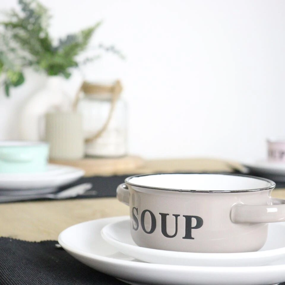 OTIX Soepkommen Met Oor Set Van 8 Schaaltjes 500ml Diverse Kleuren 4 OTIX Soepkommen Met Oor Set Van 8 Schaaltjes 500ml Diverse Kleuren - Afbeelding 2