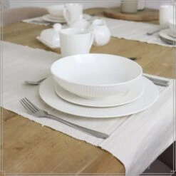 OTIX Dinerborden Bordenset 12 Persoons 27cm Wit Porselein LUNA -Bestekwinkel fd5e3acacada4ac585f92ffc33db2d69