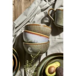 Dinerbord Emma - Groen - Stoneware - Ø27 Cm -Bestekwinkel sf 72100100 1013