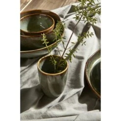 Dinerbord Emma - Groen - Stoneware - Ø27 Cm -Bestekwinkel sf 72100100 1014