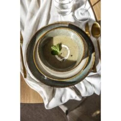 Ontbijtbord Camille - Beige - Stoneware - Ø22 Cm -Bestekwinkel sf 72100141 1013