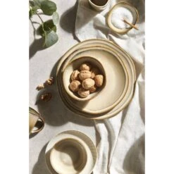 Dinerbord Anna - Beige - Stoneware - Ø27 Cm -Bestekwinkel sf 72100180 1010