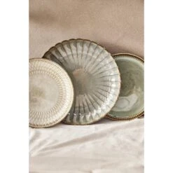 Ontbijtbord Bodhi - Beige Stoneware - Ø21,5 Cm -Bestekwinkel sf 72100481 1011